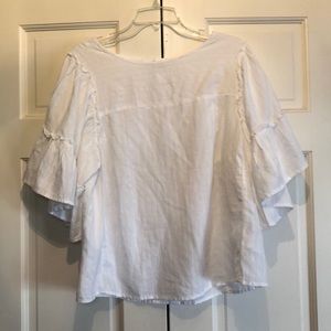 Gap white batwing blouse